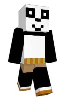 CumPooPanda Minecraft avatar full body