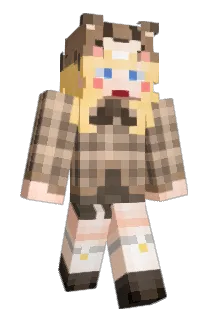 Cutepeanut Minecraft avatar full body