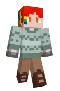 CyanAxolotl Minecraft avatar full body