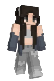 Czarnullka Minecraft avatar full body