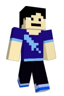 D_BLUE Minecraft avatar full body