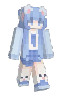 DblueMeow Minecraft avatar full body