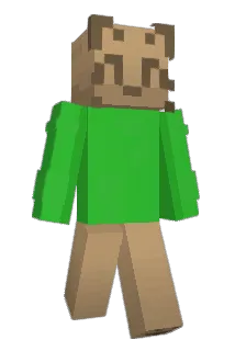 Denkender Minecraft avatar full body