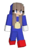 Destroyed Minecraft avatar full body
