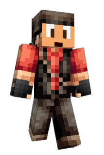 Det3rmined Minecraft avatar full body