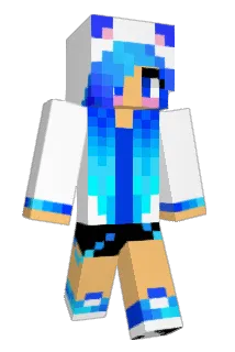 DiamondWater Minecraft avatar full body