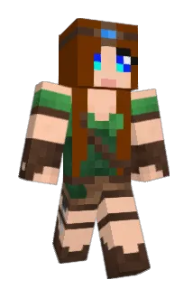 DiamondminerGal Minecraft avatar full body