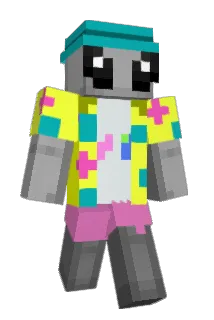 Diskrett Minecraft avatar full body