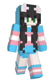 DrGreenTransGirl Minecraft avatar full body