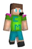 EKG Minecraft avatar full body