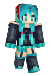 EXGMiku Minecraft avatar full body