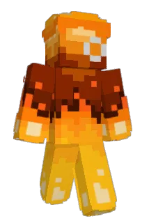 Eexploding Minecraft avatar full body