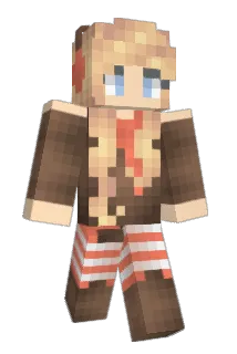 Exotic Minecraft avatar full body