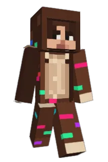 Farbglitch Minecraft avatar full body