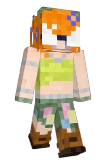 FemBish Minecraft avatar full body