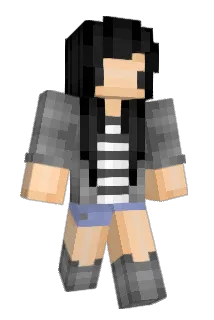 Femboy Minecraft avatar full body