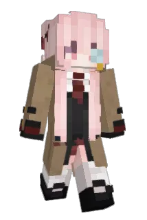 FentaGirl Minecraft avatar full body