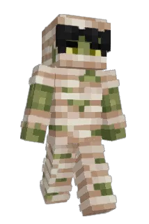 Minecraft-Avatar von Fibzie: ganzer Körper