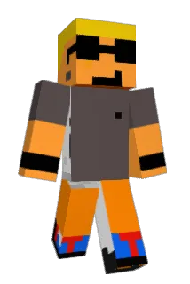 Flamebo Minecraft avatar full body