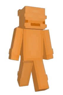 Flameified Minecraft avatar full body