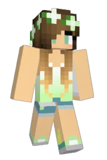 Flammes Minecraft avatar full body