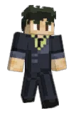 Flanking Minecraft avatar full body