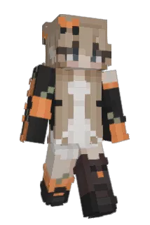FlufflyBunnie Minecraft avatar full body