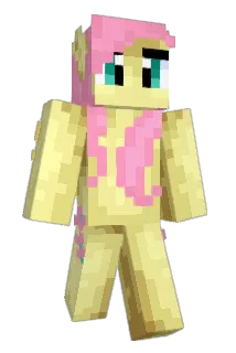 Fluttershy2b2t Minecraft avatar full body