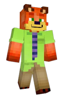 FoxyFurReal Minecraft avatar full body