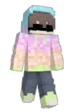 Frustiger Minecraft avatar full body