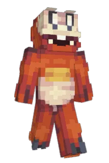Fuecoco Minecraft avatar full body