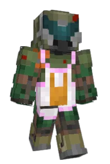 GGGGGhost Minecraft avatar full body