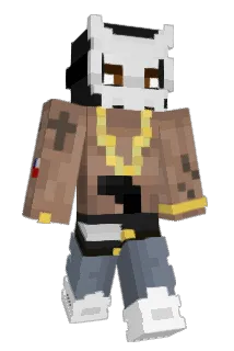 Gansterito Minecraft avatar full body