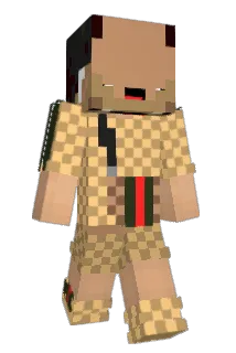 Garnele Minecraft avatar full body