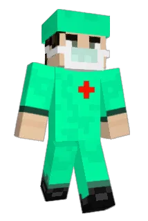 Gehirntumor Minecraft avatar full body