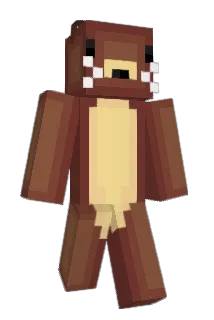 Gele Minecraft avatar full body