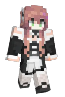 GigaChadMonika Minecraft avatar full body