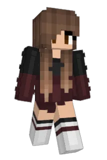 GirlClock Minecraft avatar full body