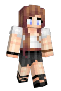 Girltummy Minecraft avatar full body