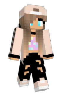 GirlyPop6000 Minecraft avatar full body