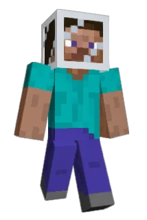GlassHeadSteve Minecraft avatar full body