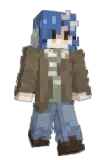 Glitchinakaapte Minecraft avatar full body