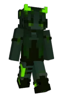 Glowoing Minecraft avatar full body