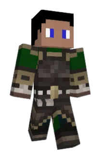 GoldIen Minecraft avatar full body