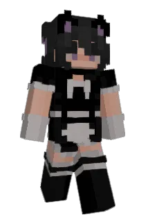 Gothgirldinner Minecraft avatar full body