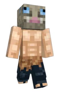 Grayyscale Minecraft avatar full body