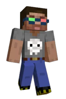 Greenish Minecraft avatar full body