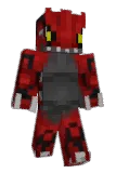Groudon Minecraft avatar full body