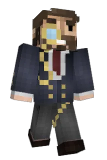Halftone Minecraft avatar full body