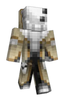 Hammerheaded Minecraft avatar full body